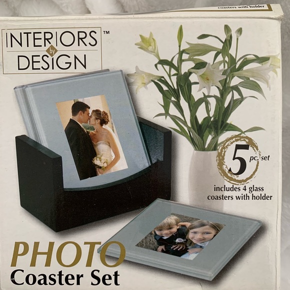 Glass Photo Coaster Set - Picture 4 of 11